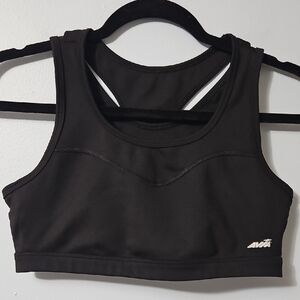 Avia Black Pull Over Support Sports Bra Size L